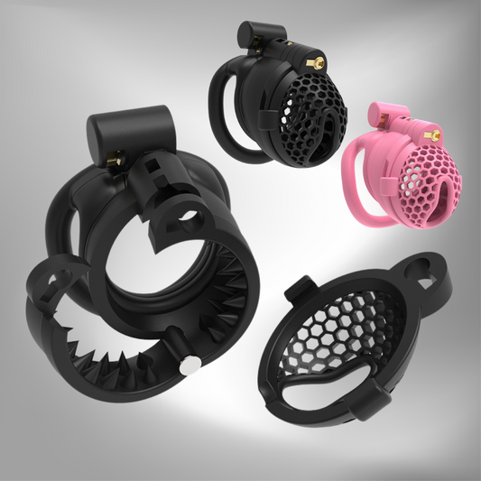 Punishment Spiked Chastity Cage with Breathing Holes and Removable Cap