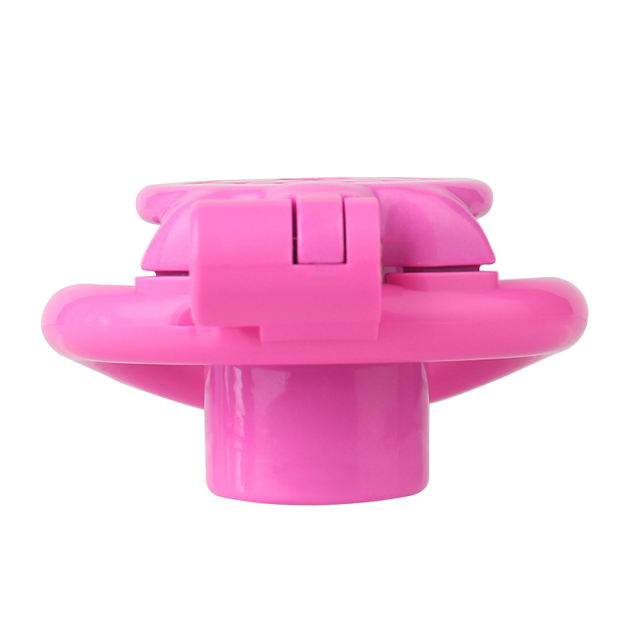 Lightweight Resin Inverted Chastity Cage - Black/White/Pink