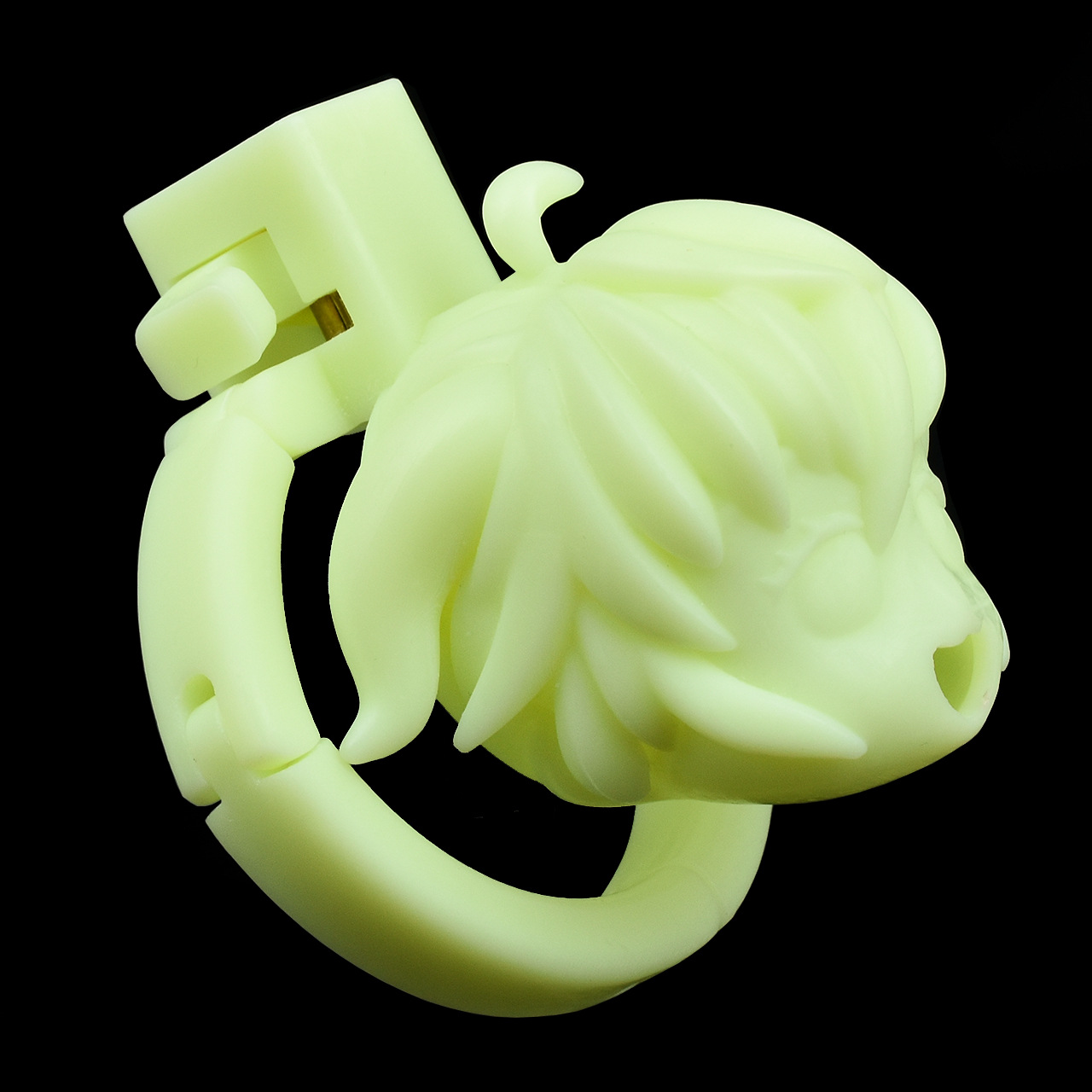 Built-in Adjustable 3D Printed Anime Chastity Cage handcuff deisgned base ring cute cock cage for men and sissy