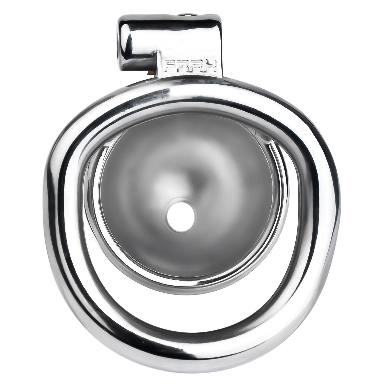 Lucky Cat Chastity Cage for Men Silver/Gold Smooth Stainless Steel Restraint for Sexual Control