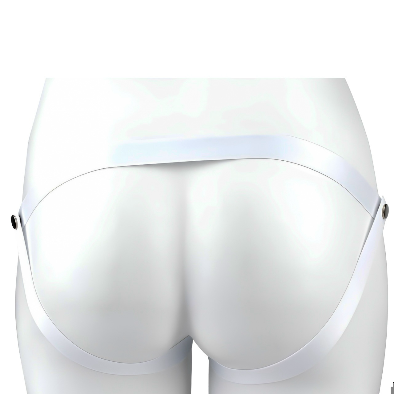 Minimalist Inverted Chastity Cage with Adjustable Nylon Belt for Sissy Ladyboy Crossdresser Negative Cock Penis Lock