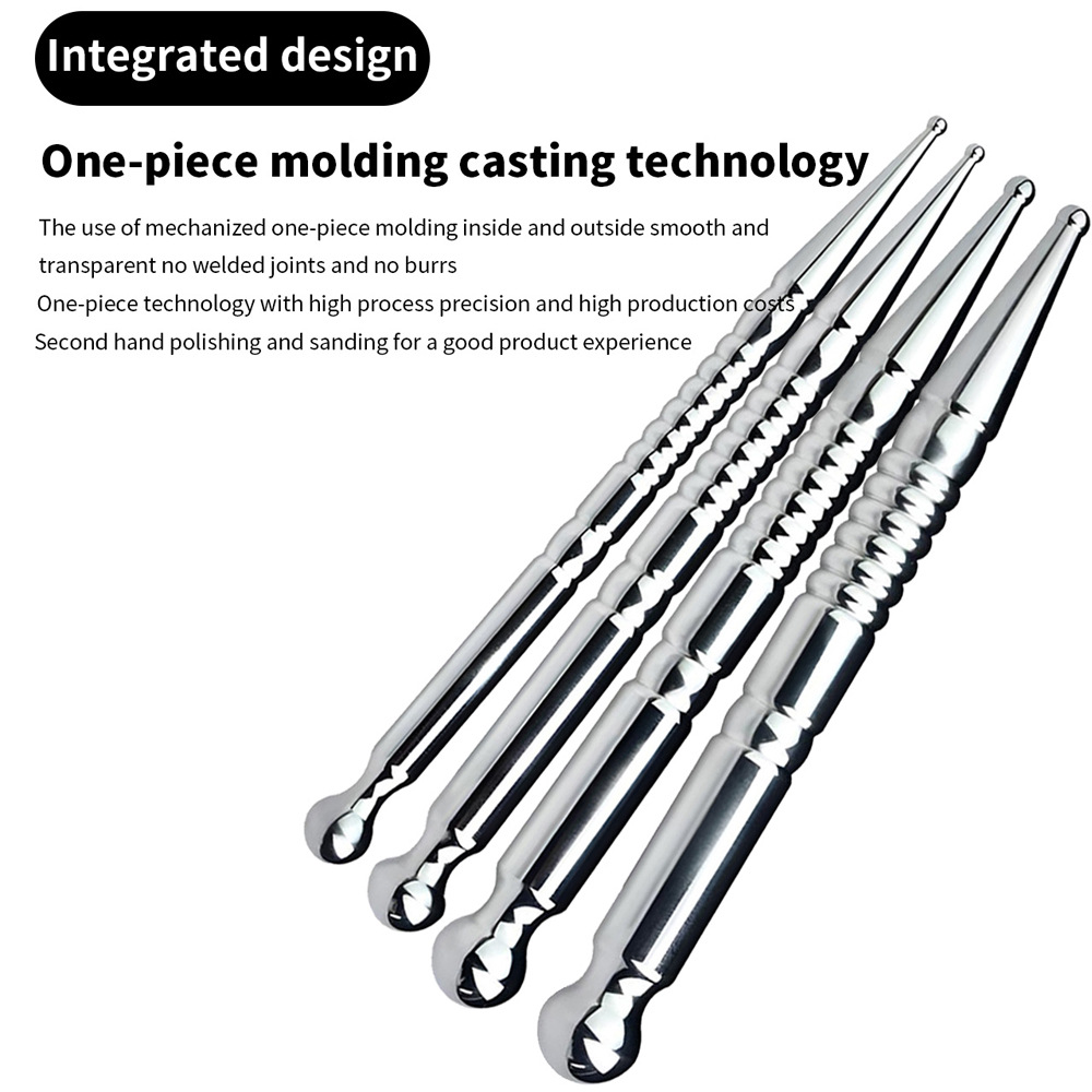 Stainless Steel Dual-Ended Urethral Sound & Anal Plug Hardcore Stretch & Fill