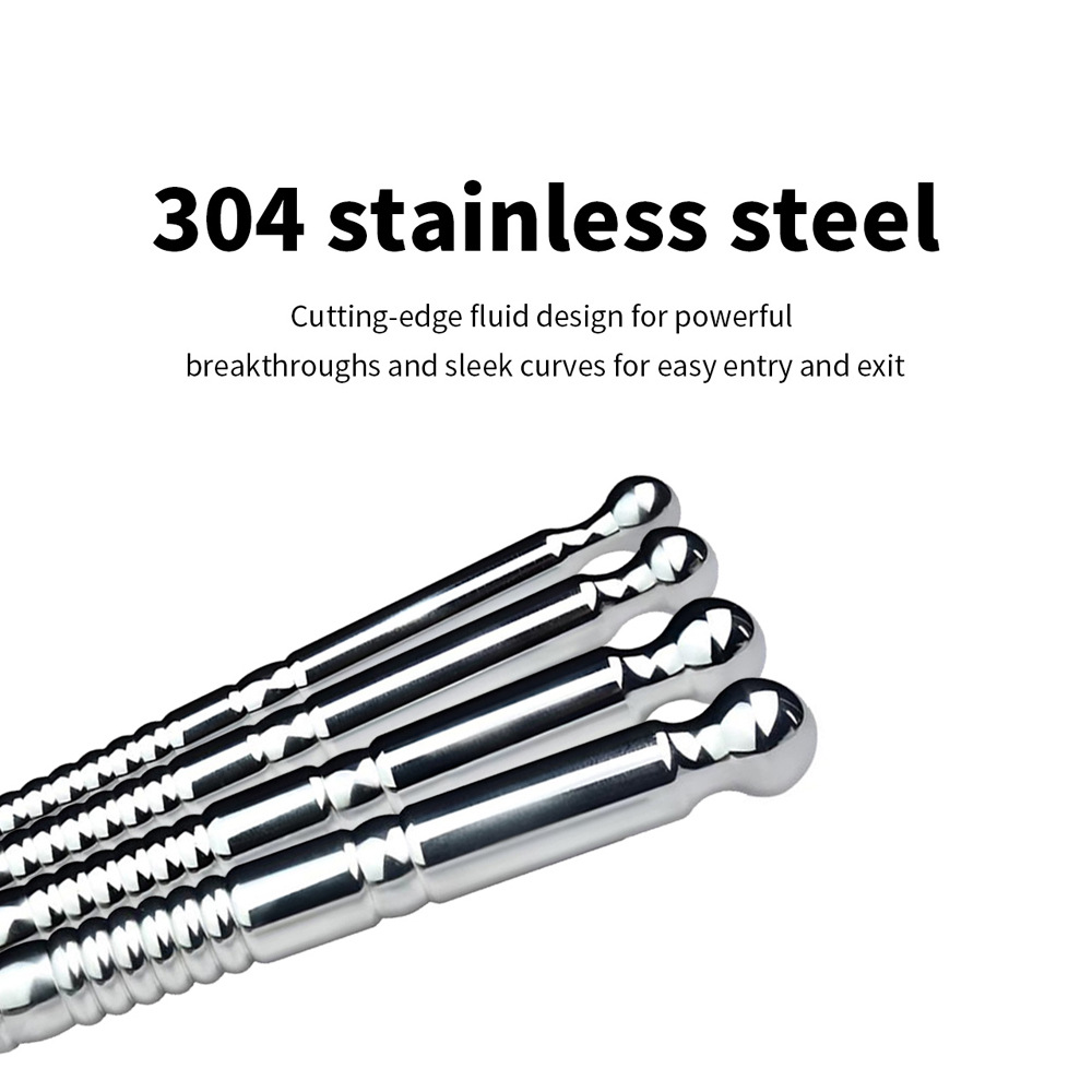 Stainless Steel Dual-Ended Urethral Sound & Anal Plug Hardcore Stretch & Fill
