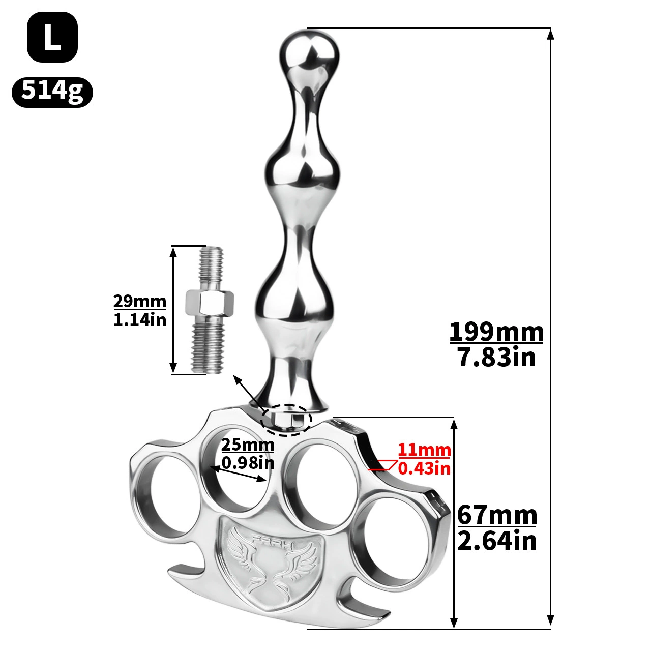 Unisex Detachable Five-Finger Stainless Steel Anal Plug – G-Spot & Prostate Massager