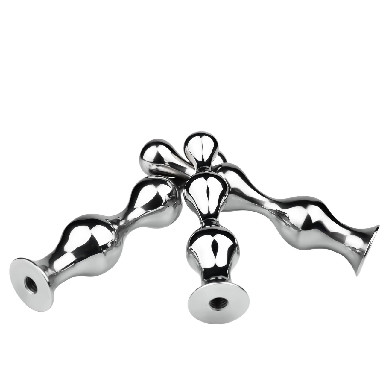 Unisex Detachable Five-Finger Stainless Steel Anal Plug – G-Spot & Prostate Massager