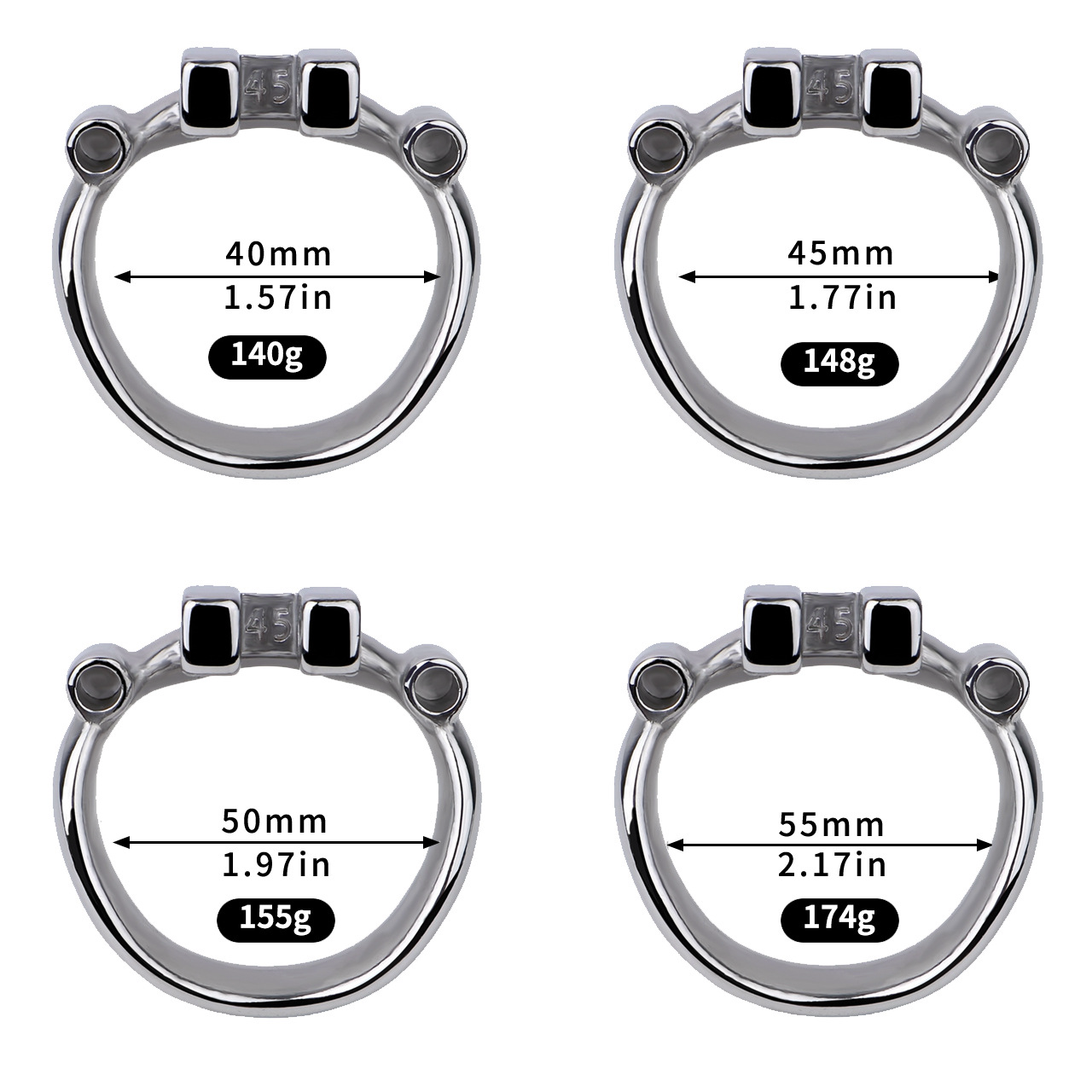Ultra-Flat & Ventilated Male Chastity Cage Anti-Escape Chastity Cock Lock for Men