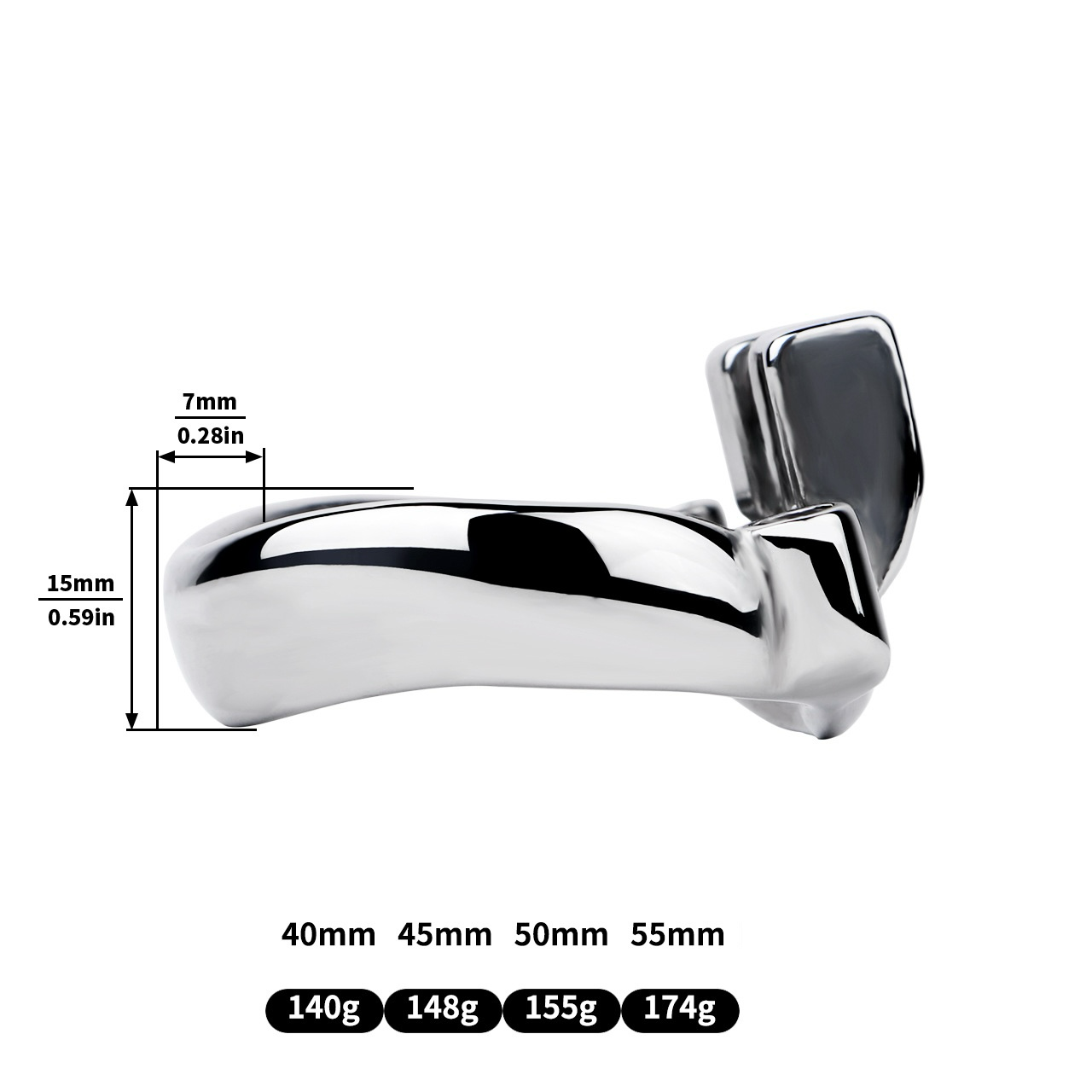 Ultra-Flat & Ventilated Male Chastity Cage Anti-Escape Chastity Cock Lock for Men