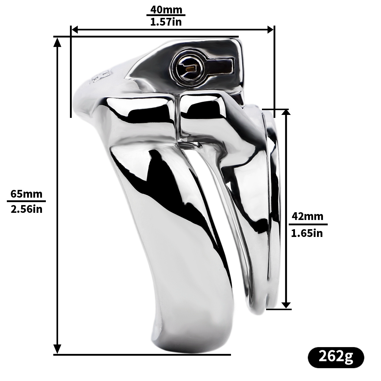 Ultra-Flat & Ventilated Male Chastity Cage Anti-Escape Chastity Cock Lock for Men