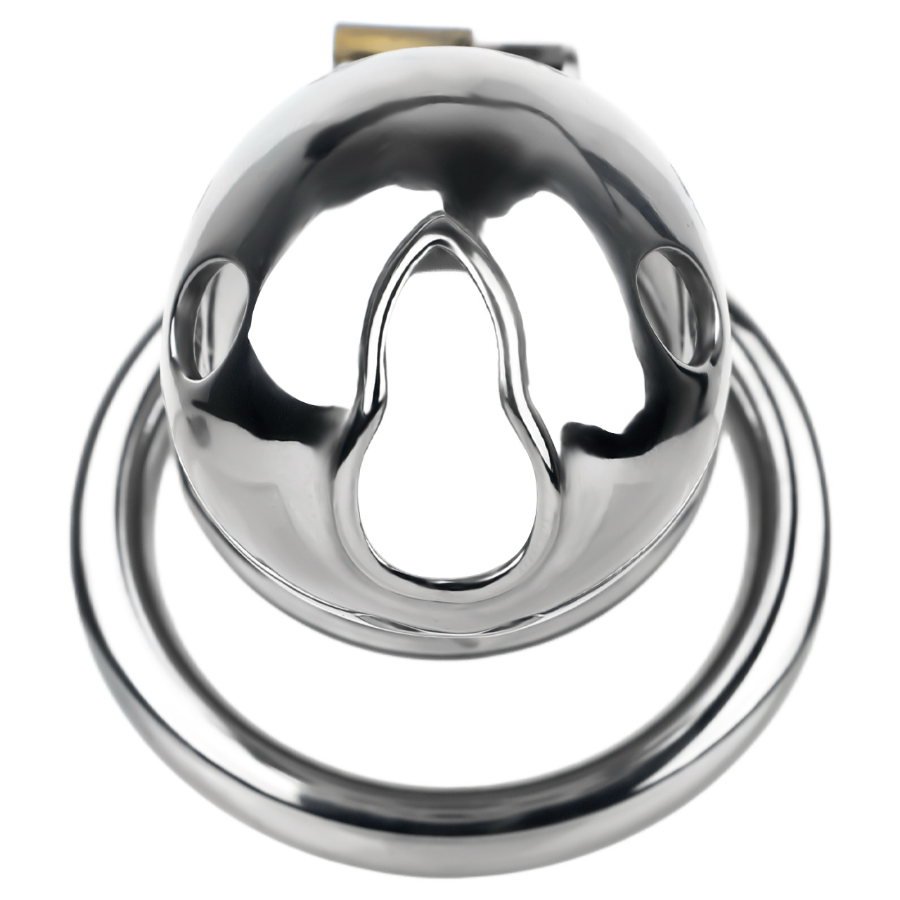Goldfish Stainless Steel Chastity Device Male Locking Cage