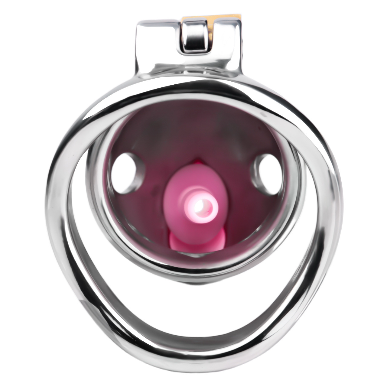 Goldfish Stainless Steel Chastity Device Male Locking Cage