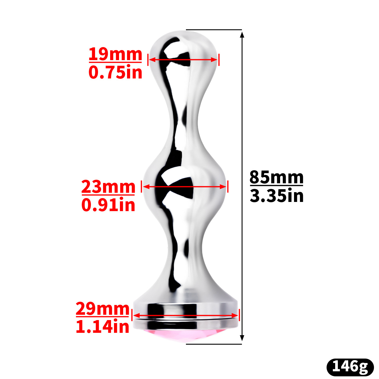 Micro Metal Shell Chastity Cage with Anal Plug and Soft Catheter