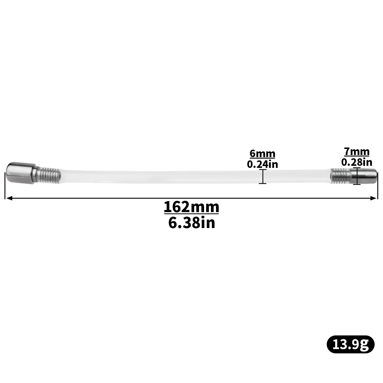 Micro Metal Shell Chastity Cage with Anal Plug and Soft Catheter