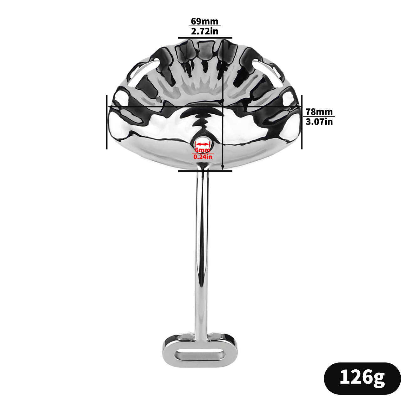 Micro Metal Shell Chastity Cage with Anal Plug and Soft Catheter