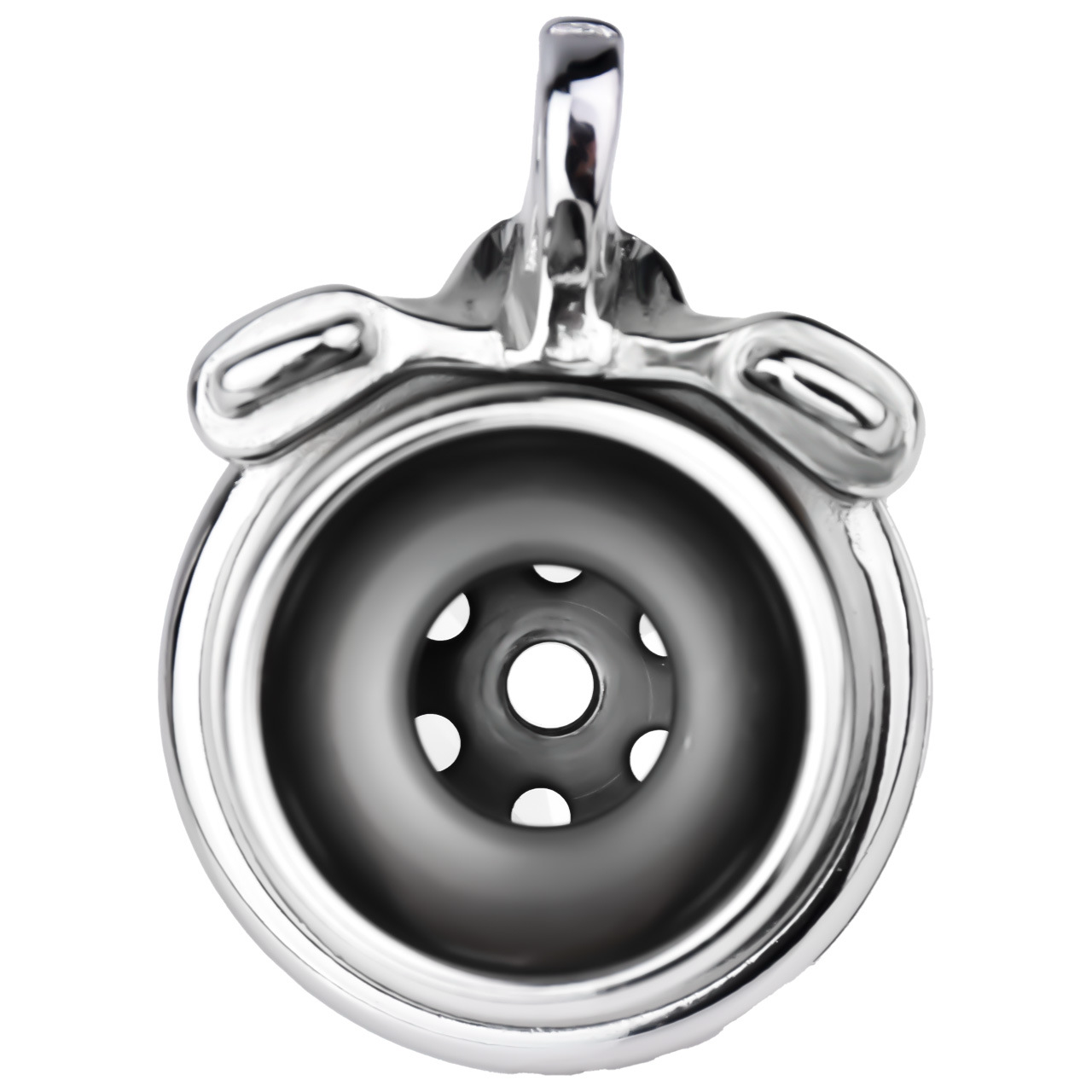 Sleek Inverted Chastity Cage with Removable Soft Silicone Catheter Negative Reversed Cock Cage for Men Gay and Sissy