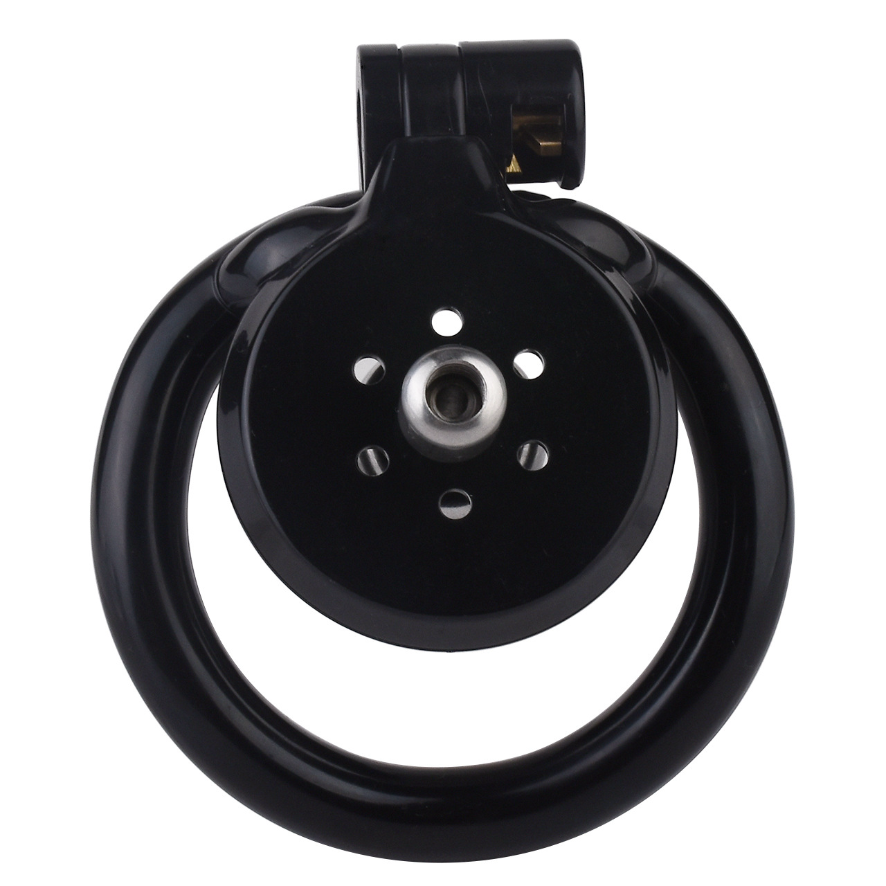 small Inverted Chastity Cage with Removable Steel Ball Plug and Silicone Catheter