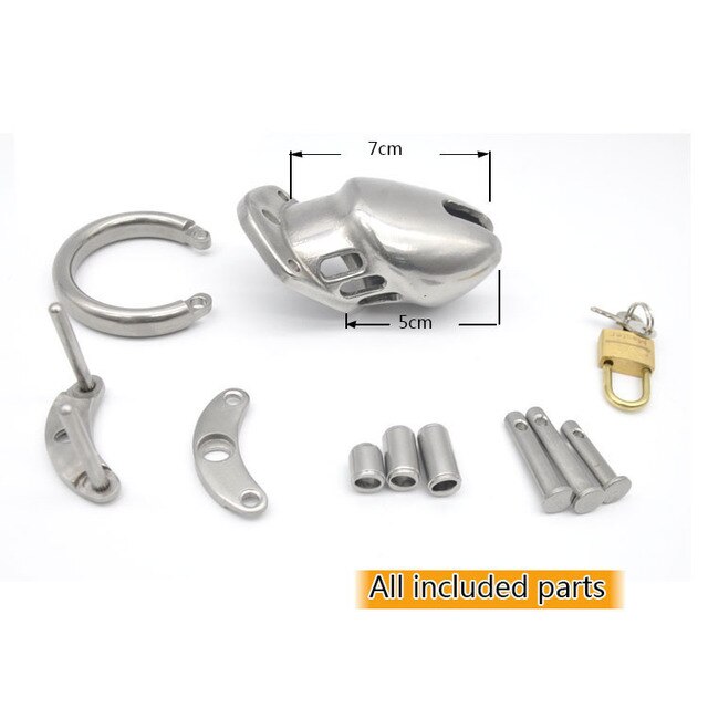 Stainless Steel Chastity Cage For Men Full Covered Metal Cock Cage For Cuckold Husband