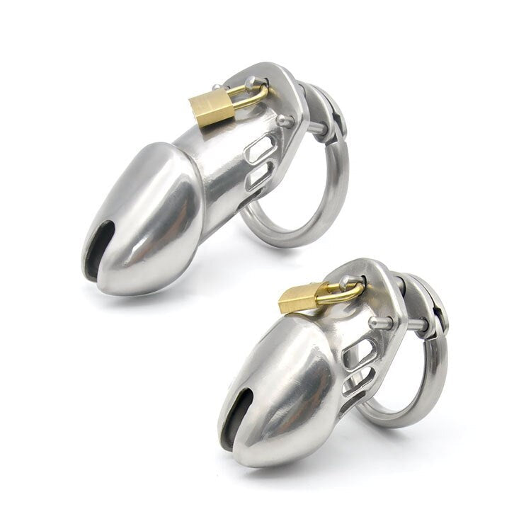 Stainless Steel Chastity Cage For Men Full Covered Metal Cock Cage For Cuckold Husband
