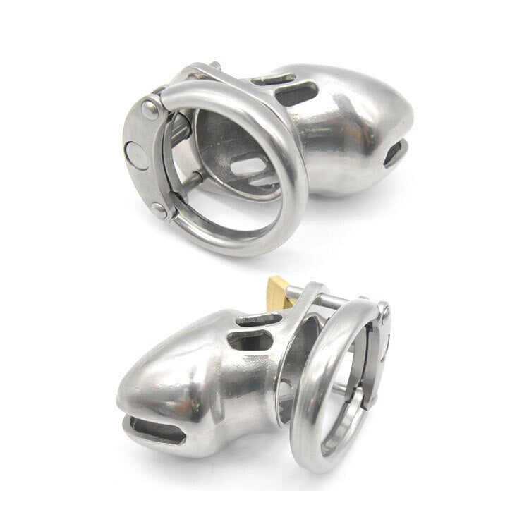 Stainless Steel Chastity Cage For Men Full Covered Metal Cock Cage For Cuckold Husband