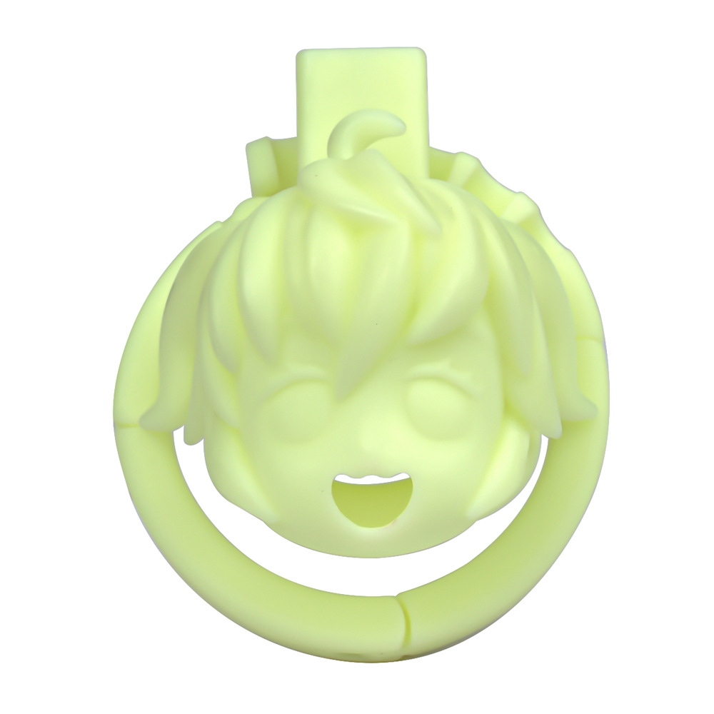 Built-in Adjustable 3D Printed Anime Chastity Cage handcuff deisgned base ring cute cock cage for men and sissy