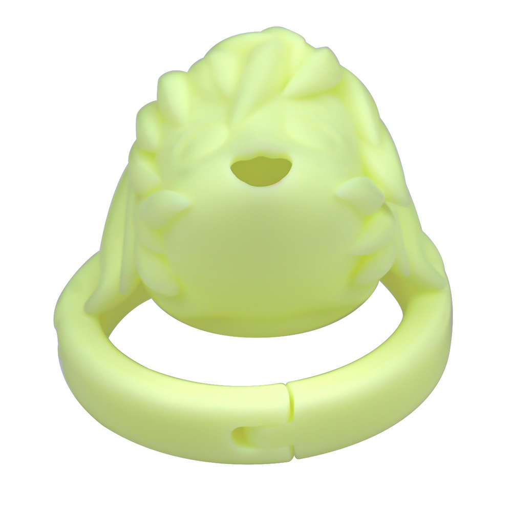 Built-in Adjustable 3D Printed Anime Chastity Cage handcuff deisgned base ring cute cock cage for men and sissy