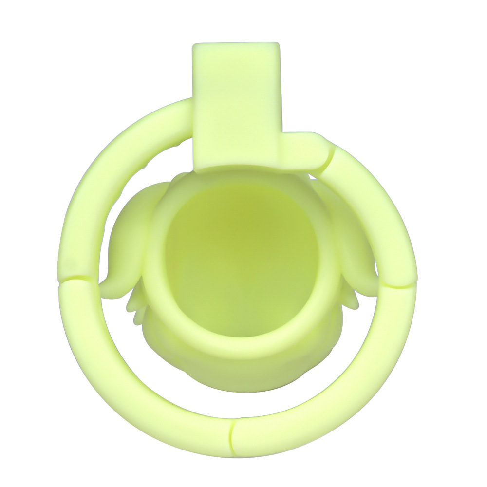 Built-in Adjustable 3D Printed Anime Chastity Cage handcuff deisgned base ring cute cock cage for men and sissy