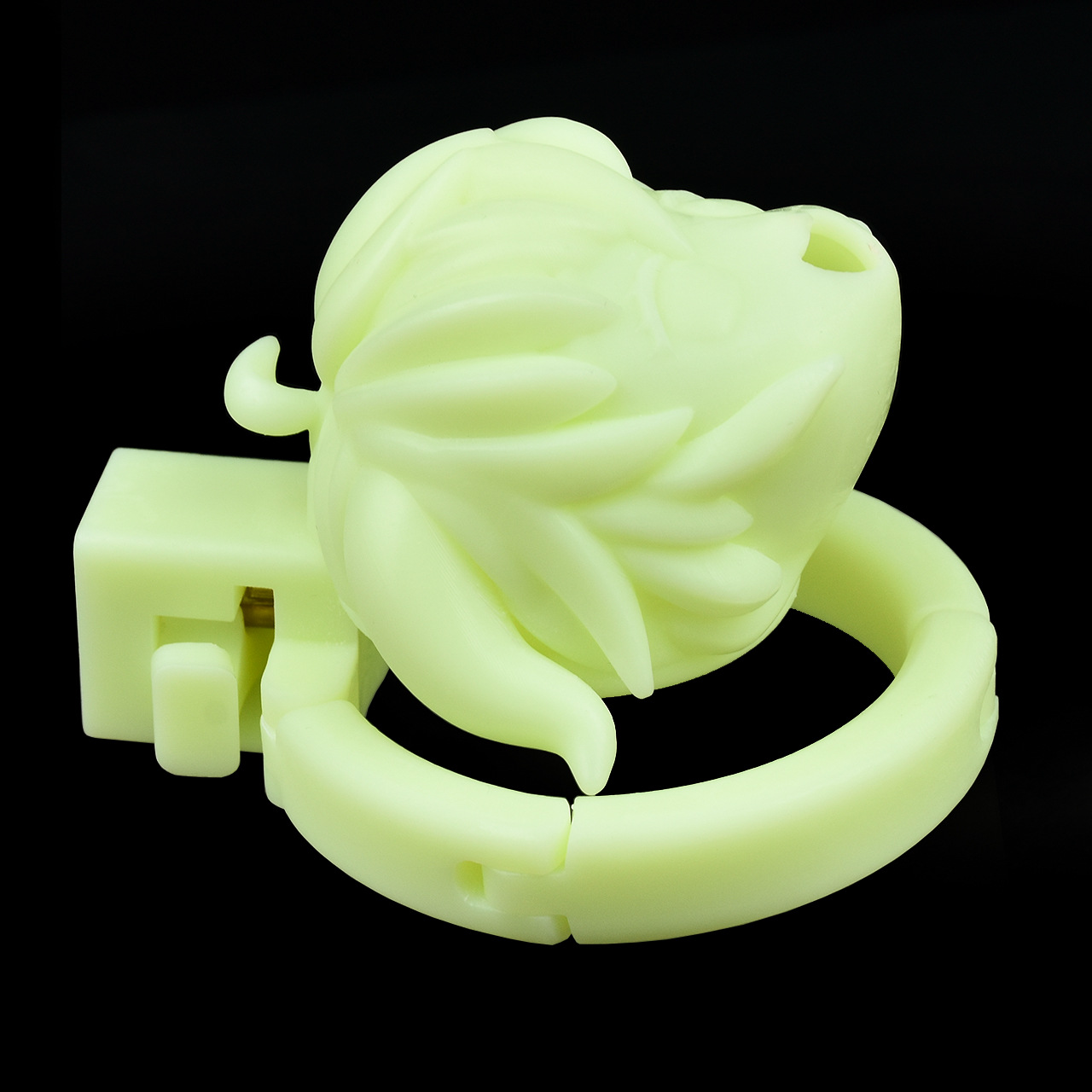 Built-in Adjustable 3D Printed Anime Chastity Cage handcuff deisgned base ring cute cock cage for men and sissy
