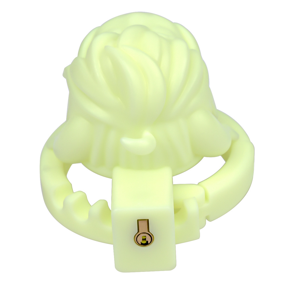 Built-in Adjustable 3D Printed Anime Chastity Cage handcuff deisgned base ring cute cock cage for men and sissy