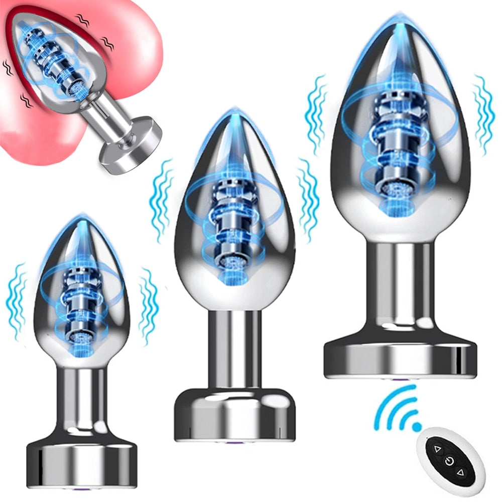 7 Vibration Mode Anal Plug - Remote Control Butt Plug Massager Sex Toy For Gay Men and Women