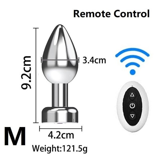 7 Vibration Mode Anal Plug - Remote Control Butt Plug Massager Sex Toy For Gay Men and Women