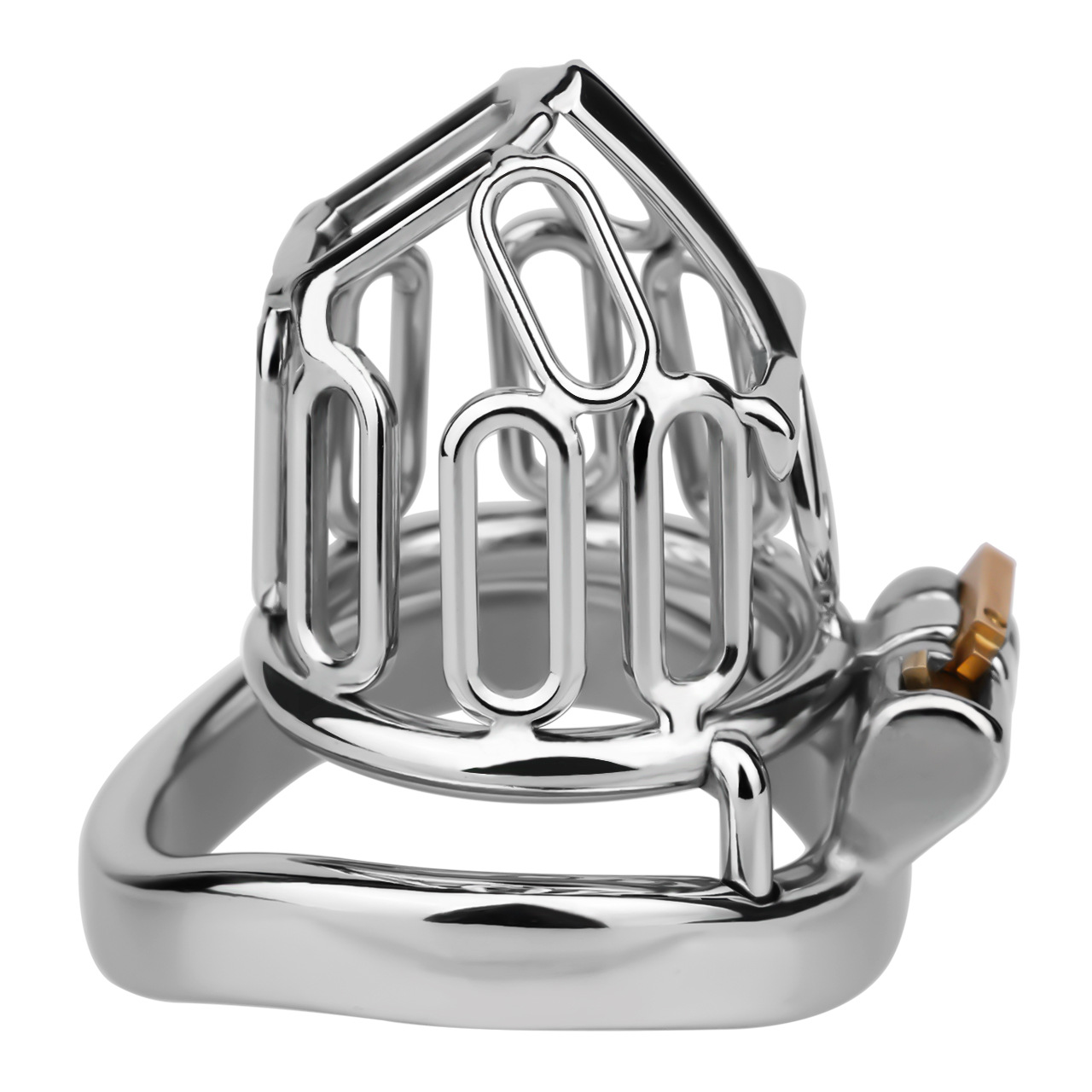 Male Chastity Cage with Comfort Urine Opening Stainless Steel Cock Cage