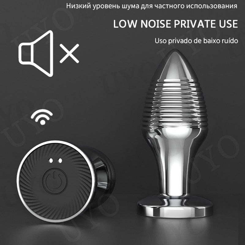 Wireless Remote Control Charging Butt Plug Vibrator Sex Massager Anal Plug For Gay