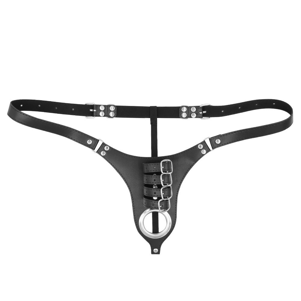 PU Leather Male Chastity Belt Penis Bondage Panties BDSM Cock Dick Harness Gear