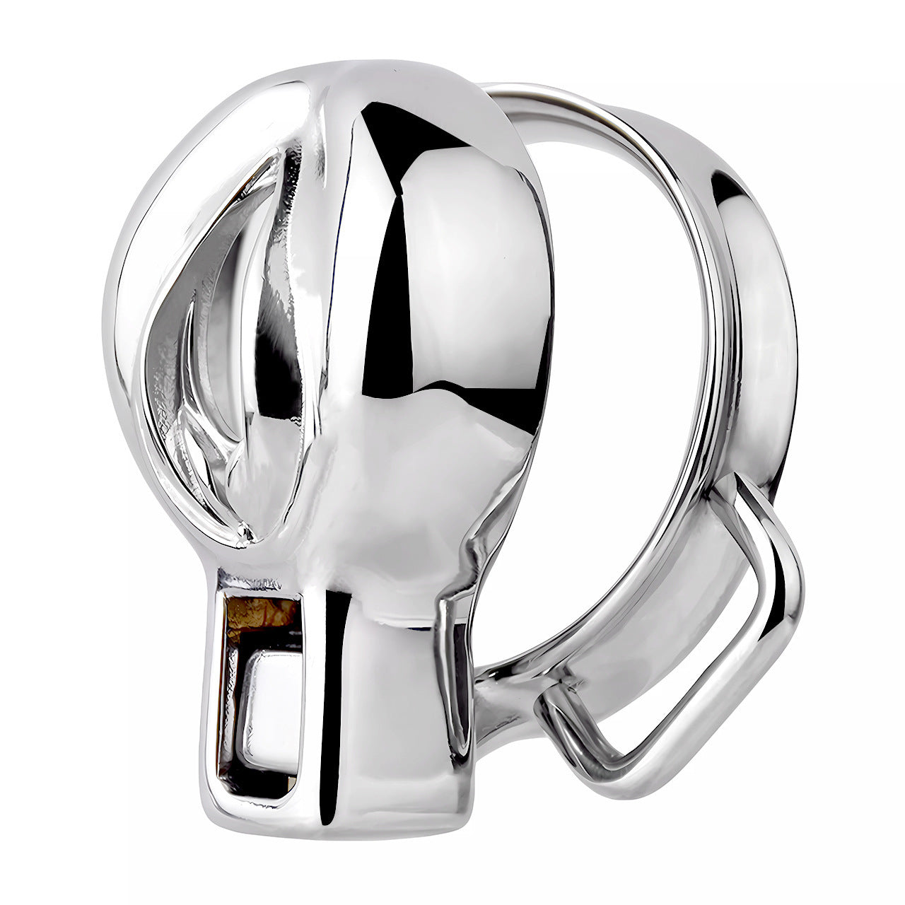 Stainless Steel Clit Chastity Cage with PU Strap Vagina Pussy Shape Clitoris Cock Cage For Sissy Ladyboy Femboy