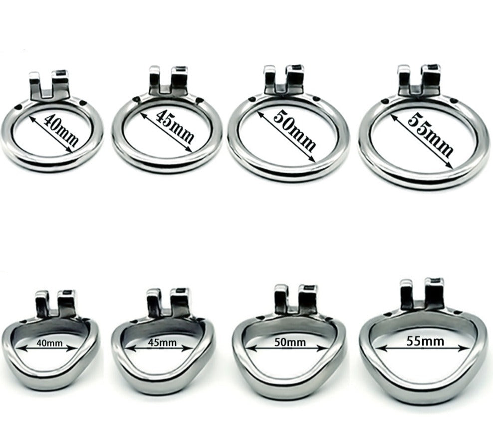 Small Compact Metal Chastity Cage For Men Anti-Escape Hollow Tiny Cock Cage with Built-in Lock