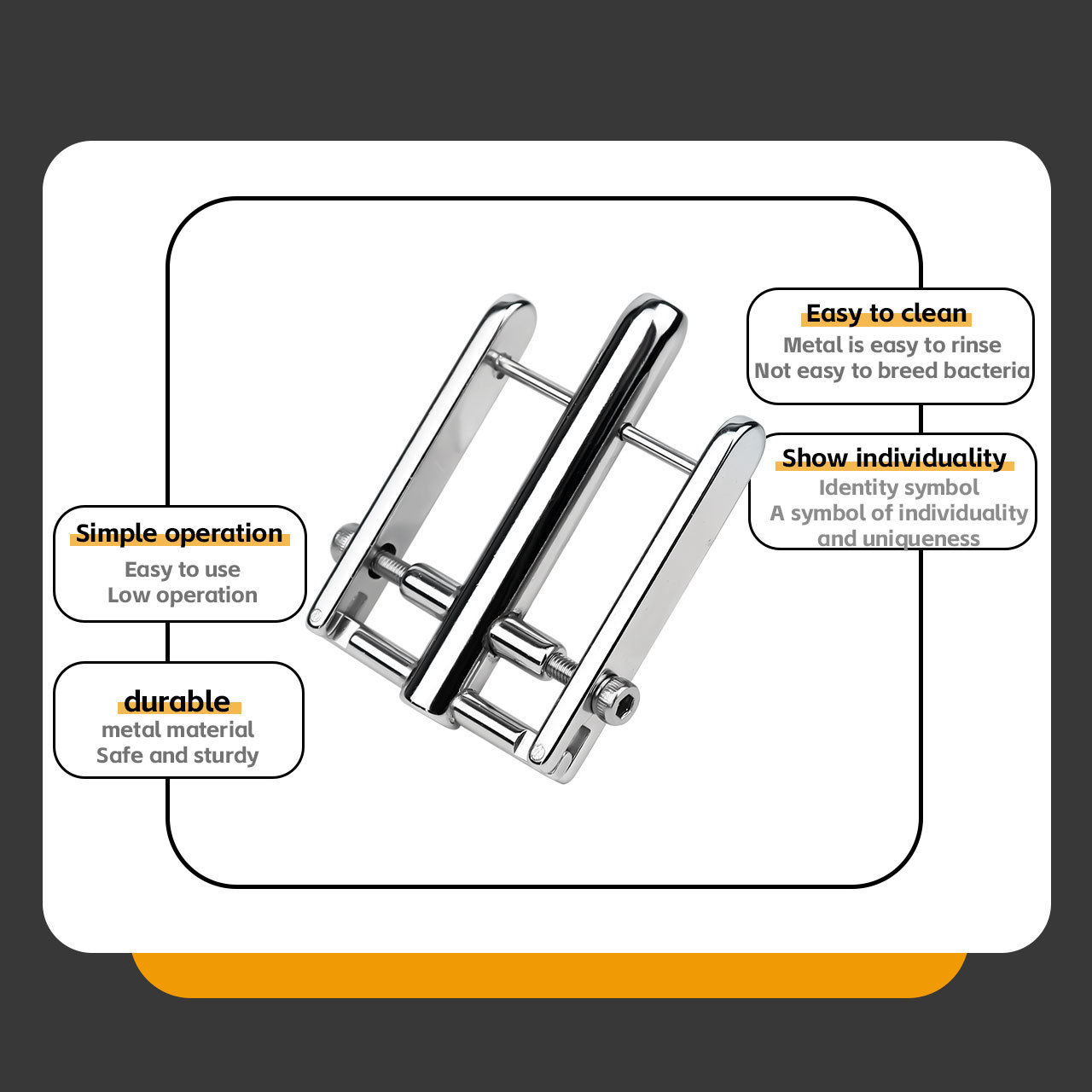 Prince Albert Piercing Clamp – Double-Sided PA Lock Tool
