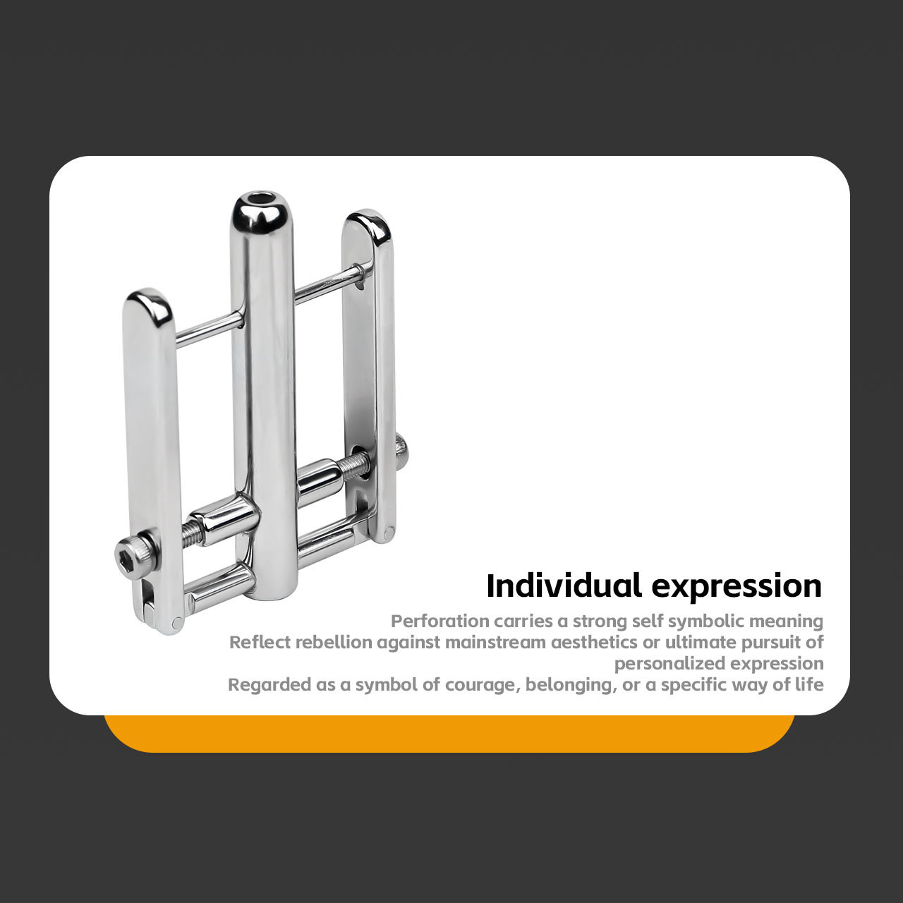 Prince Albert Piercing Clamp – Double-Sided PA Lock Tool