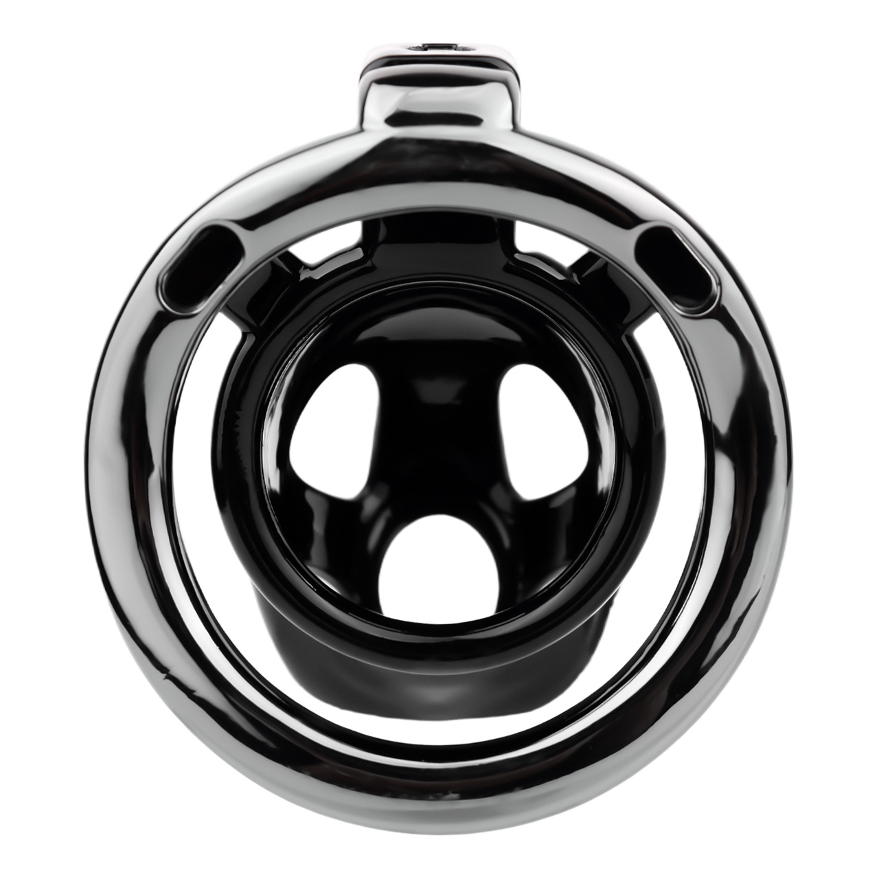 Breathable Resin & Aluminum Cobra Chastity Cage with Silicone Urethral Tube