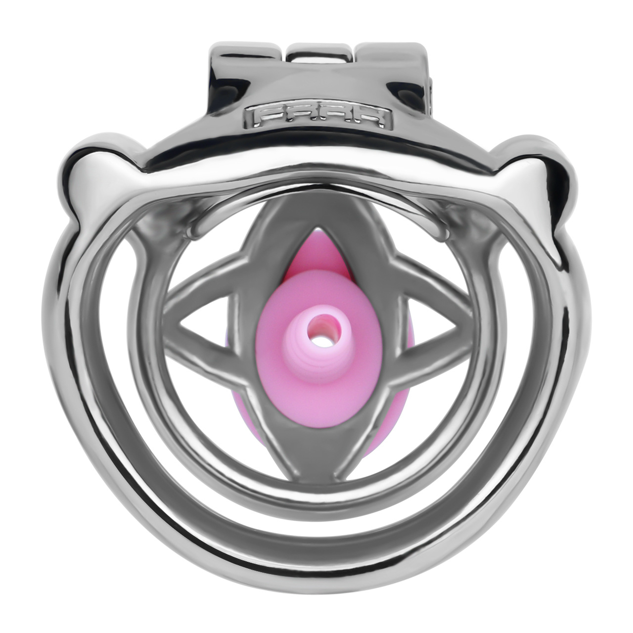 Micro Metal Chastity Cage with Easy-Pee Hole and Silicone Pussy Catheter