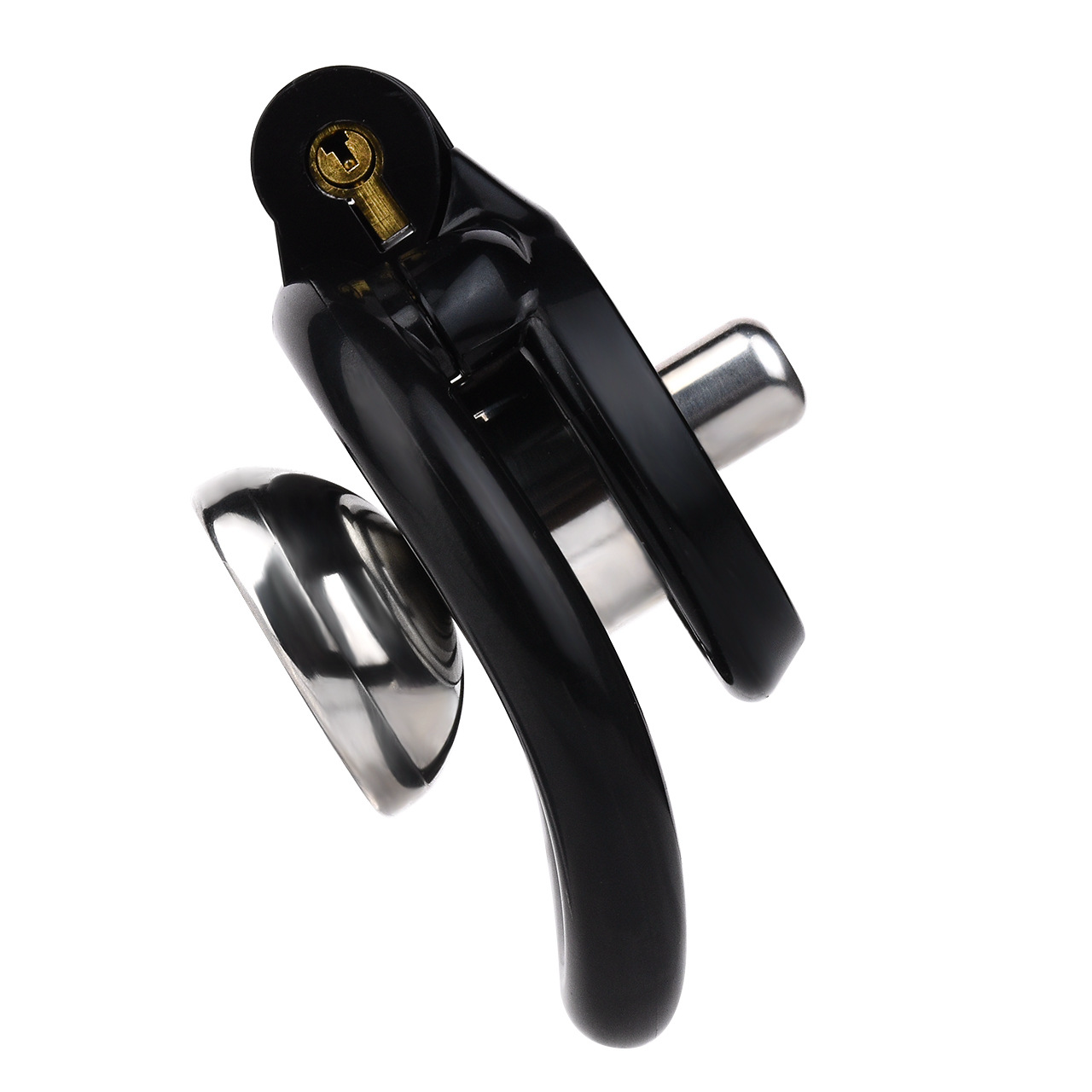 Small Flat & Inverted Chastity Cage with Elastic Belt Micro Negative Cock Cage for Man