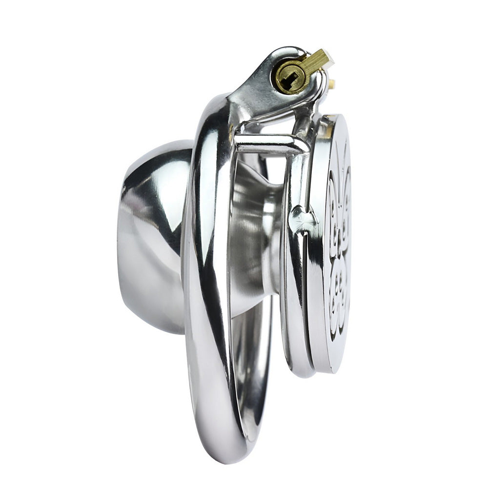 Butterfly Inverted Chastity Cage with Silicone Urethral Tube Negative Cock Cage