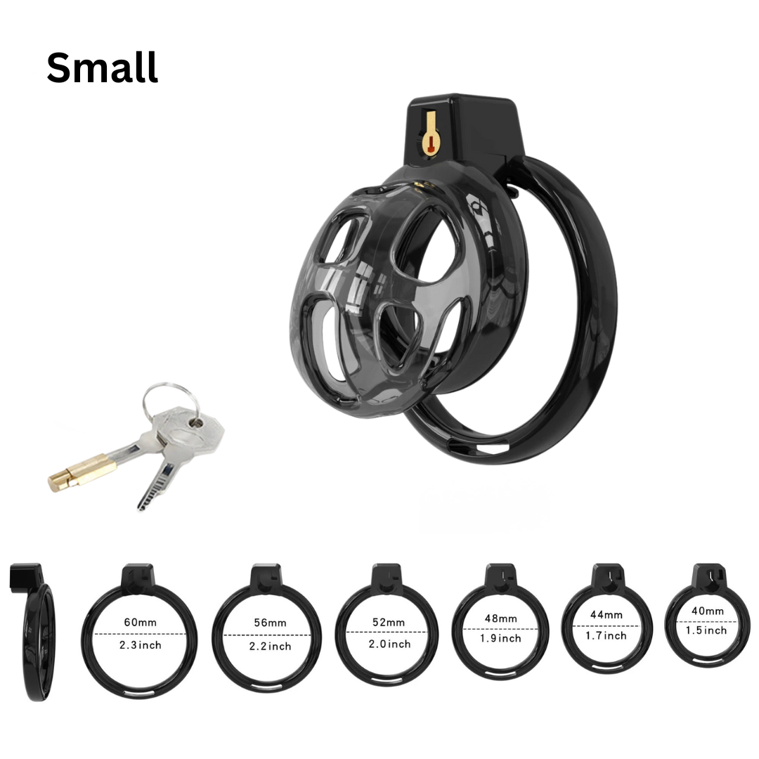 Flexible Soft Silicone Cobra Chastity Cage Set Comfy Cock Cage for Beginners