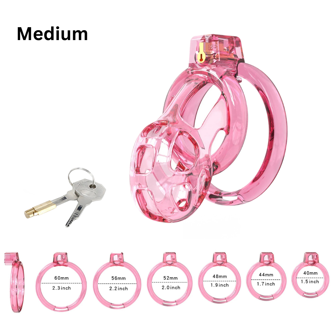 Flexible Soft Silicone Cobra Chastity Cage Set Comfy Cock Cage for Beginners