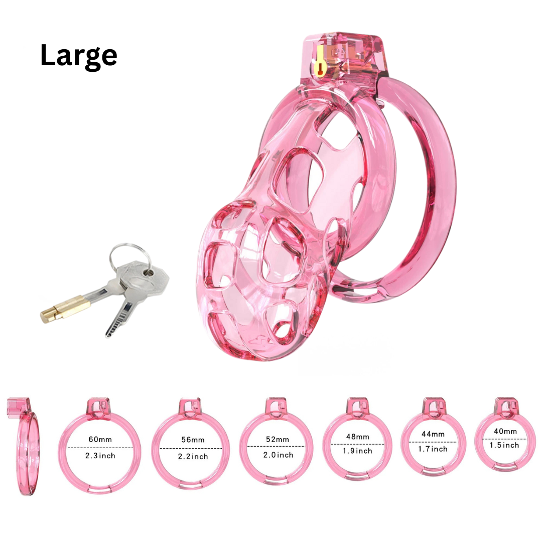 Flexible Soft Silicone Cobra Chastity Cage Set Comfy Cock Cage for Beginners