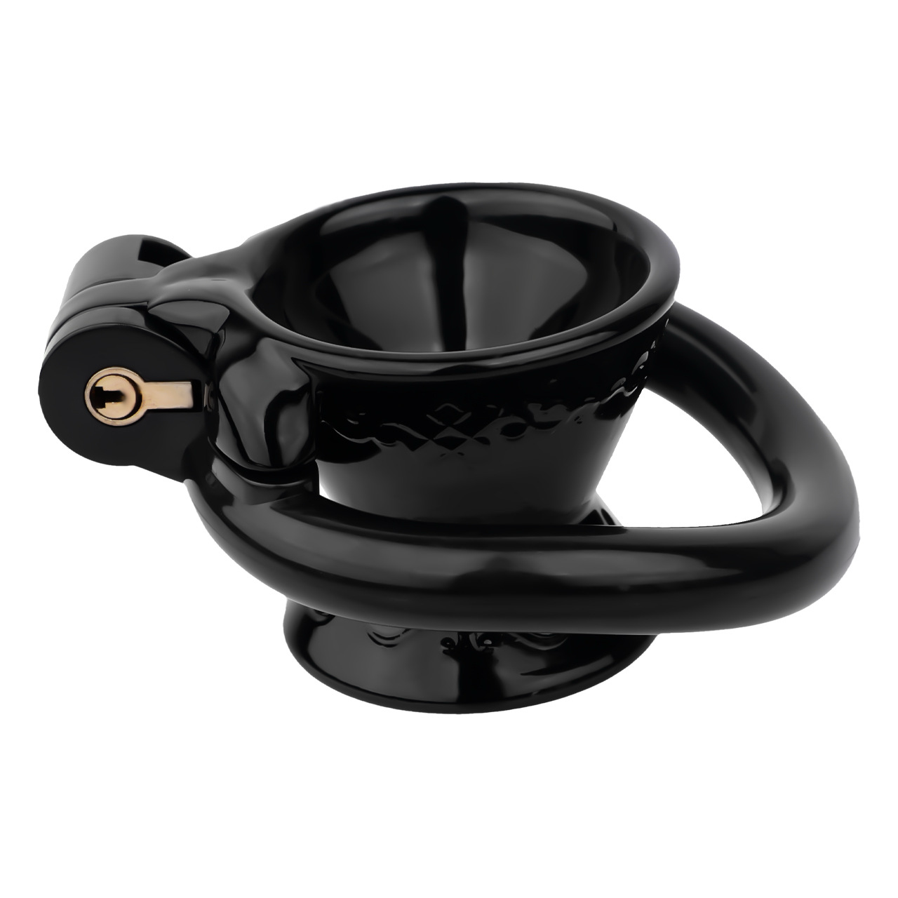 Resin Inverted Chastity Cage Easy-Flow Pee Hole Negative Cock Lock BDSM Device