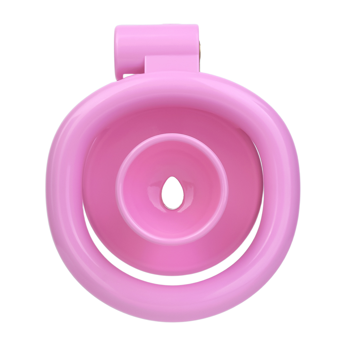 Pink Sissy Inverted Chastity Cage Clitoris Diamond Chastity Lock for Ladyboys