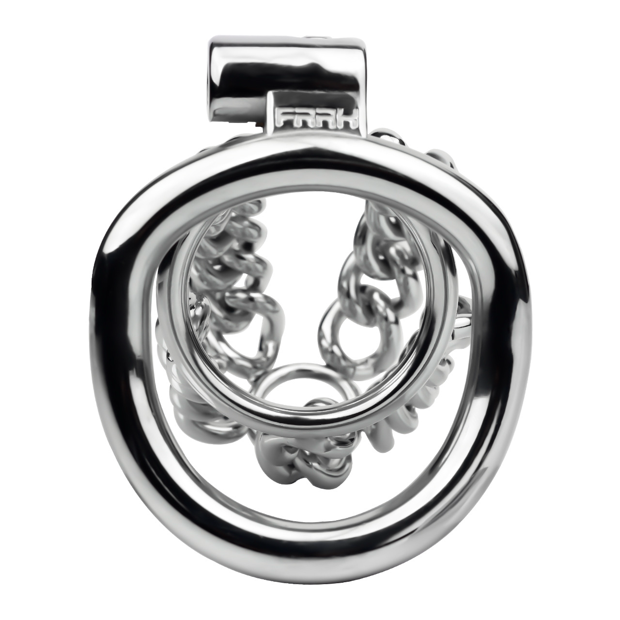 Slim & Heavy Chain Stainless Steel Chastity Cage Metal Cock Lock