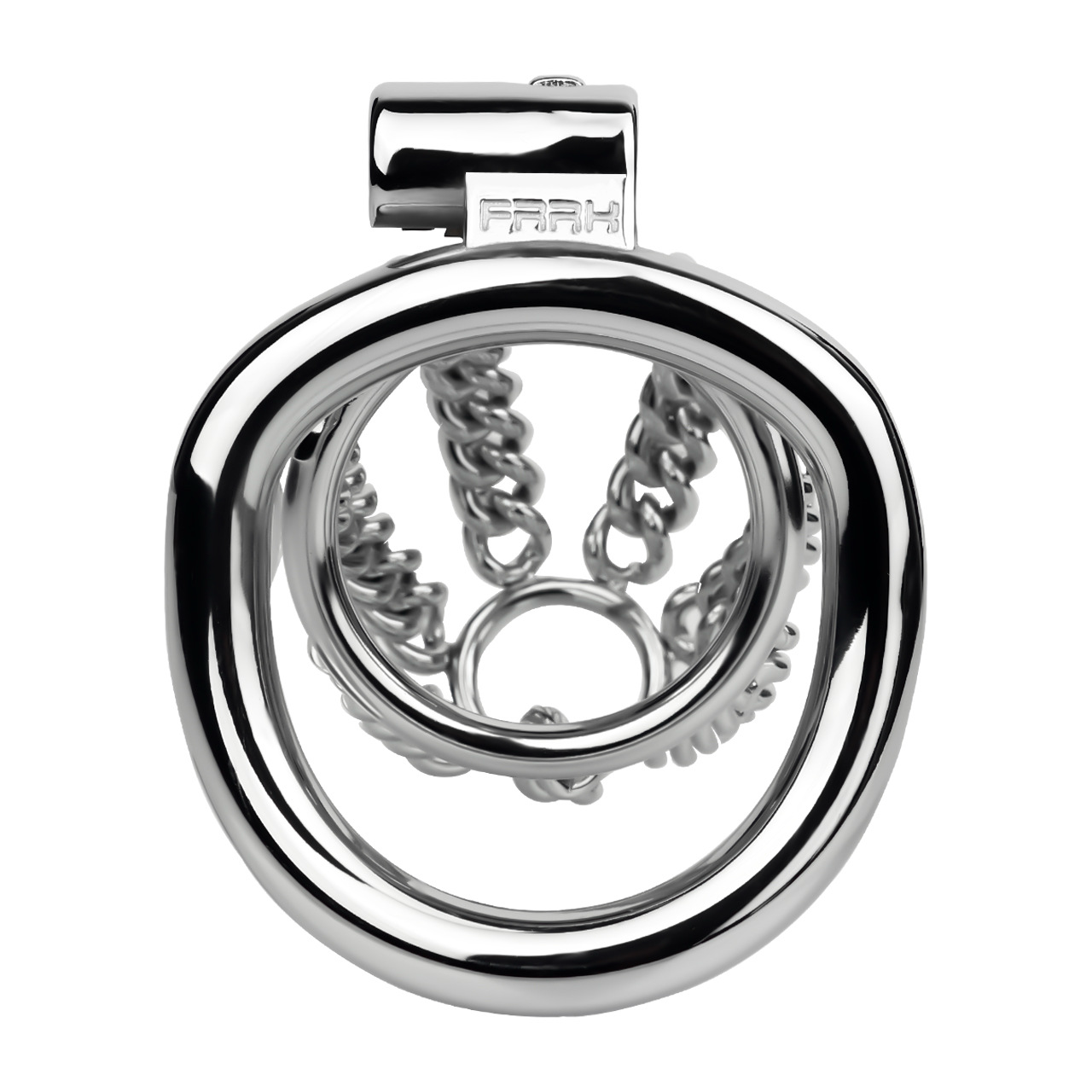 Slim & Heavy Chain Stainless Steel Chastity Cage Metal Cock Lock