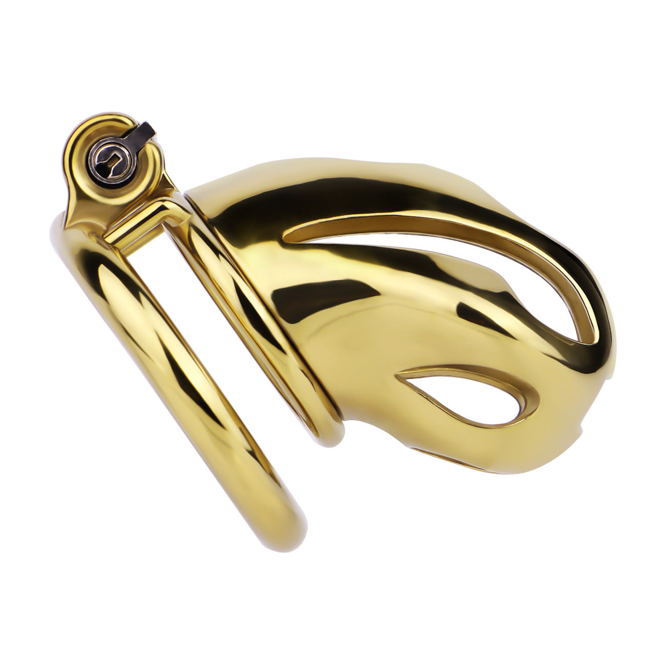 Gold Metal Cock Lock Cobra Cage – Small to Large