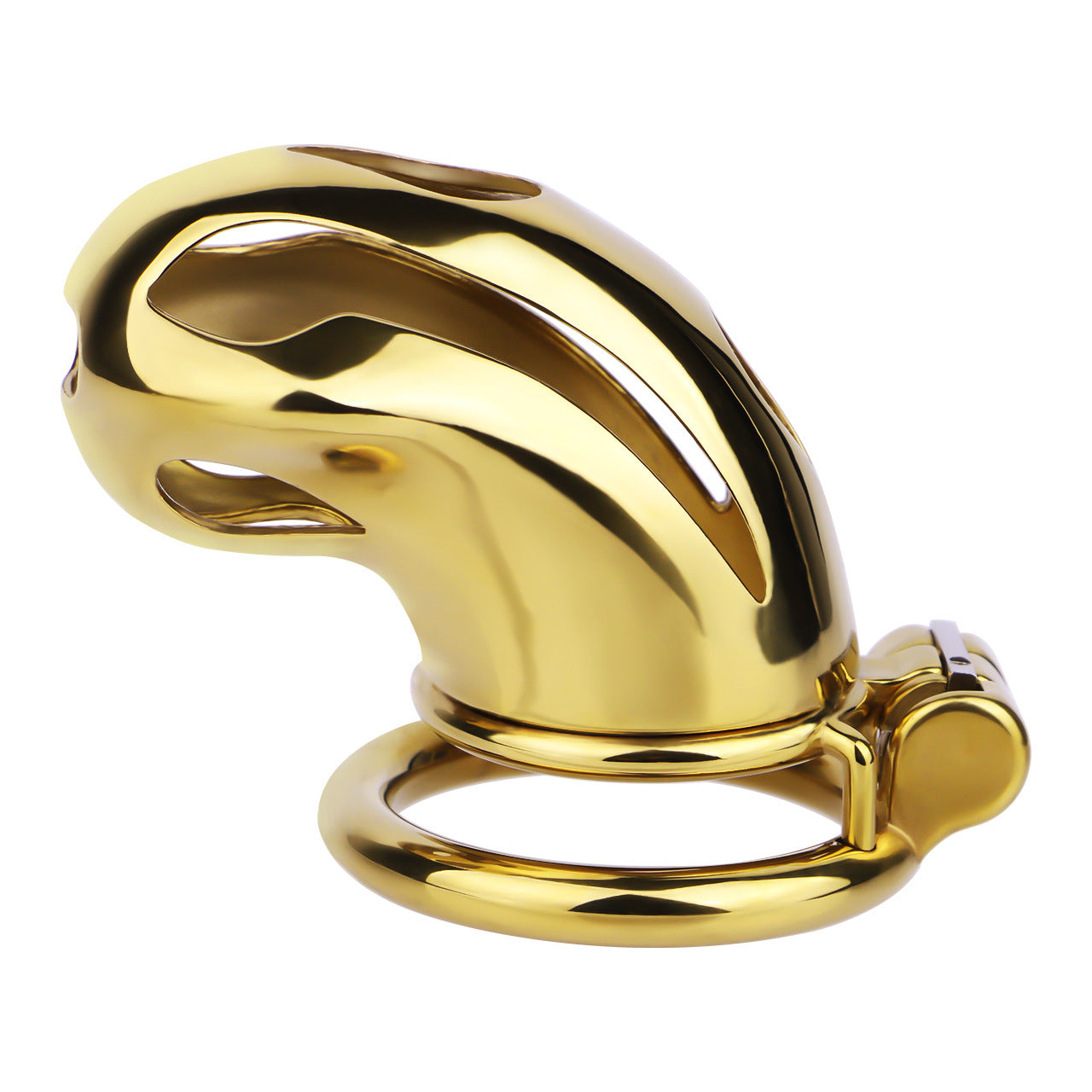 Gold Metal Cock Lock Cobra Cage – Small to Large