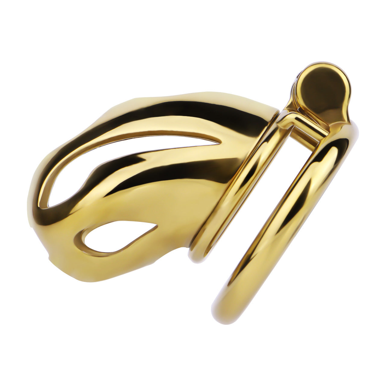 Gold Metal Cock Lock Cobra Cage – Small to Large